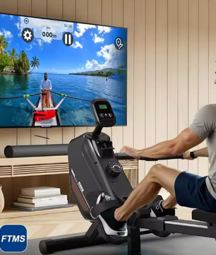 Magnetische Roeimachine – 16 Niveaus, Bluetooth & 150 kg Capaciteit
