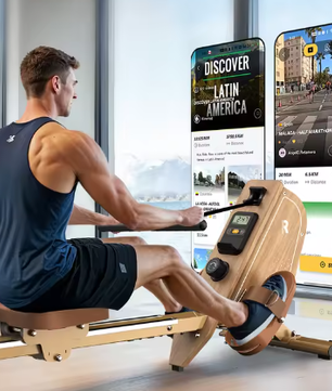 Magnetische Roeitrainer – 16 Weerstandsniveaus, Bluetooth & Verticale Opslag