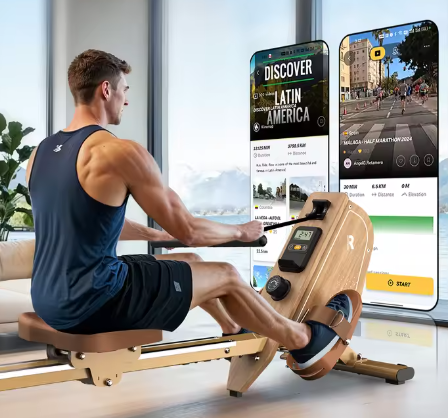 Magnetische Roeitrainer – 16 Weerstandsniveaus, Bluetooth & Verticale Opslag