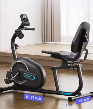 Ligfiets Hometrainer – Magnetische Weerstand, Bluetooth & Hartslagmeting