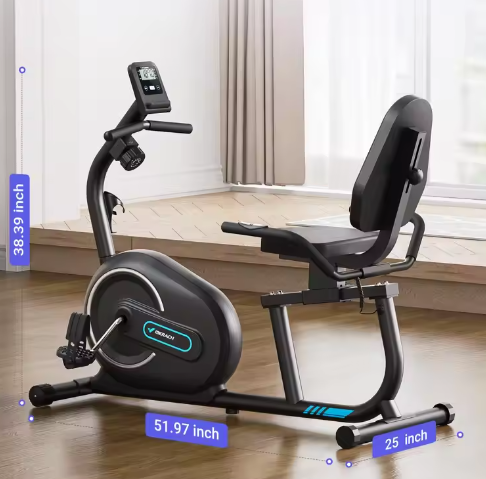 Ligfiets Hometrainer – Magnetische Weerstand, Bluetooth & Hartslagmeting
