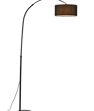 Boog Vloerlamp – 360° Draaibaar, Dimbaar LED & 3 Lichtkleuren