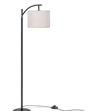 Boogvloerlamp – Moderne LED Vloerlamp met Dimbare Lichtkleuren & Verstelbare Lampenkap