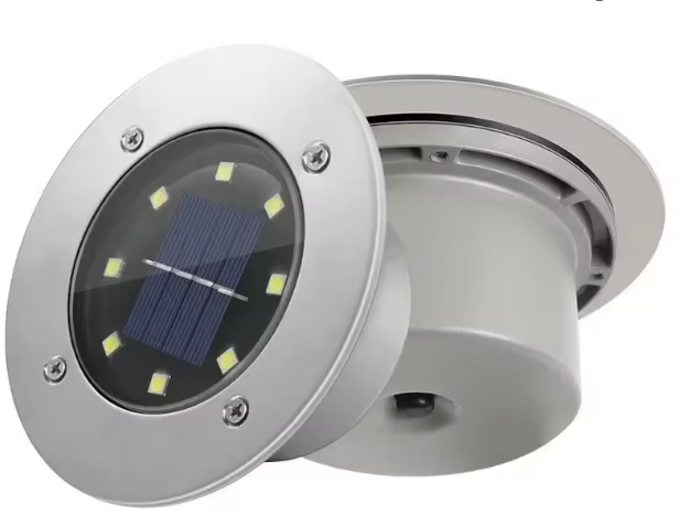 Set van 4 Solar LED Grondspots – Buitenverlichting met Automatische Sensor