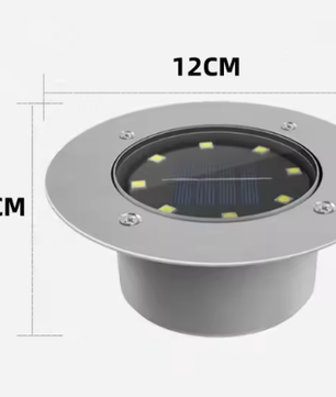 Set van 4 Solar LED Grondspots – Buitenverlichting met Automatische Sensor