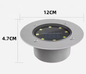 Set van 4 Solar LED Grondspots – Buitenverlichting met Automatische Sensor