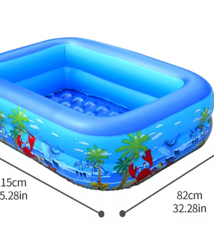 Opblaasbaar kinderballenbad – PVC zwembad voor binnen en buiten, 120–150 cm