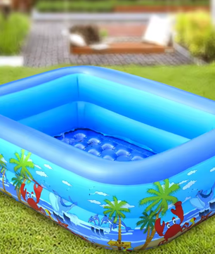 Opblaasbaar kinderballenbad – PVC zwembad voor binnen en buiten, 120–150 cm