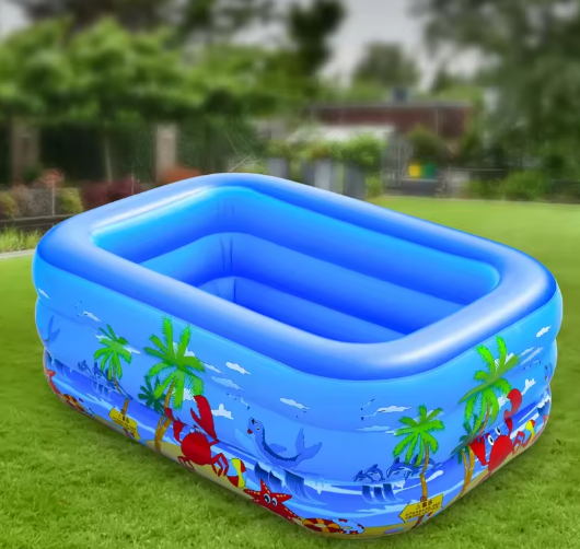 Opblaasbaar kinderballenbad – PVC zwembad voor binnen en buiten, 120–150 cm