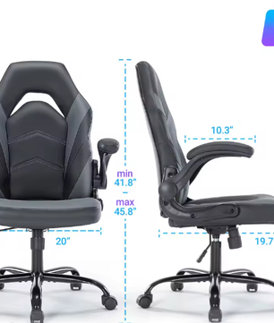 Ergonomische Gaming- & Bureaustoel – PU-leder Verstelbaar