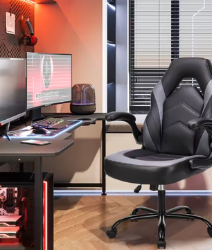 Ergonomische Gaming- & Bureaustoel – PU-leder Verstelbaar