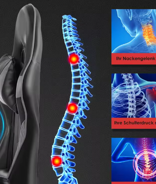 Ergonomische Gamingstoel – Massage & Verstelbare Bureaustoel