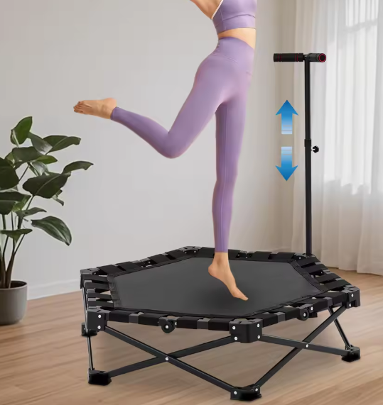 Hexagon Foldable Trampoline – Mini Fitness Trampoline voor Volwassenen