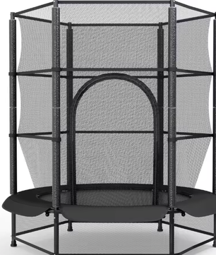 Mini Kindertrampoline Ø140 cm – Veiligheidsnet & Ritssluiting, Binnen en Buiten