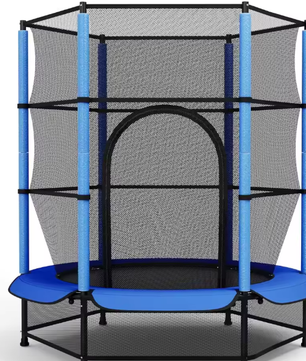 Mini Kindertrampoline Ø140 cm – Veiligheidsnet & Ritssluiting, Binnen en Buiten