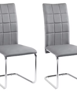 2 Stuks Fluwelen Cantilever Eetkamerstoelen – Comfortabel & Modern