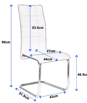 2 Stuks Fluwelen Cantilever Eetkamerstoelen – Comfortabel & Modern