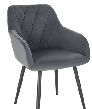 Fluwelen Eetkamerstoel met Armleuningen – Scandinavisch Design & Comfort