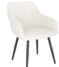 Fluwelen Eetkamerstoel met Armleuningen – Scandinavisch Design & Comfort