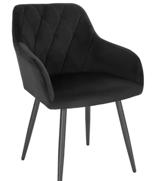 Fluwelen Eetkamerstoel met Armleuningen – Scandinavisch Design & Comfort