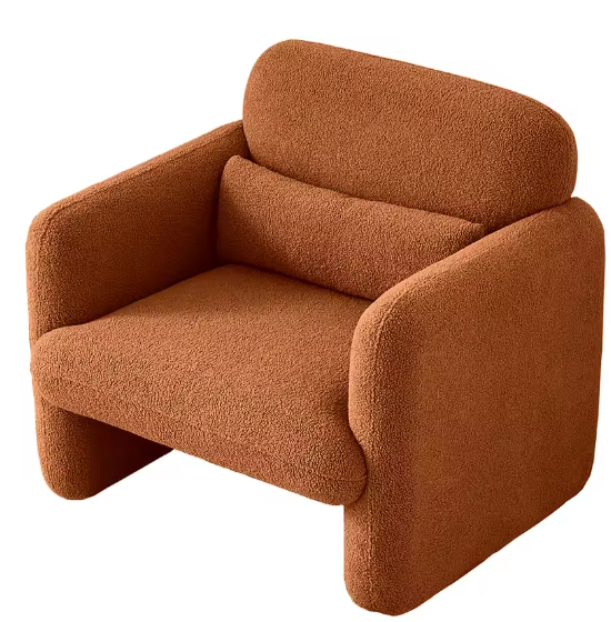 Moderne Clubstoel met Kussen – Gestoffeerde Fauteuil met Vleugels voor Slaapkamer of Kantoor