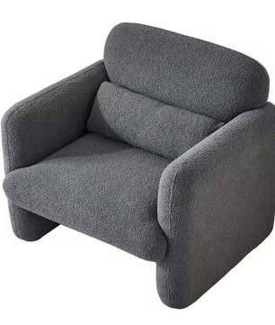 Moderne Clubstoel met Kussen – Gestoffeerde Fauteuil met Vleugels voor Slaapkamer of Kantoor