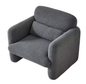 Moderne Clubstoel met Kussen – Gestoffeerde Fauteuil met Vleugels voor Slaapkamer of Kantoor