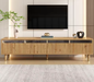Modern houten tv-meubel 178 cm – Minimalistisch design met 4 lades en kabelbeheer
