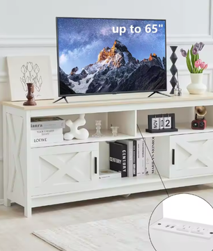 Moderne TV-Kast met Opbergvakken en USB – Geschikt tot 65 inch
