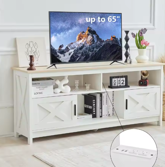 Moderne TV-Kast met Opbergvakken en USB – Geschikt tot 65 inch