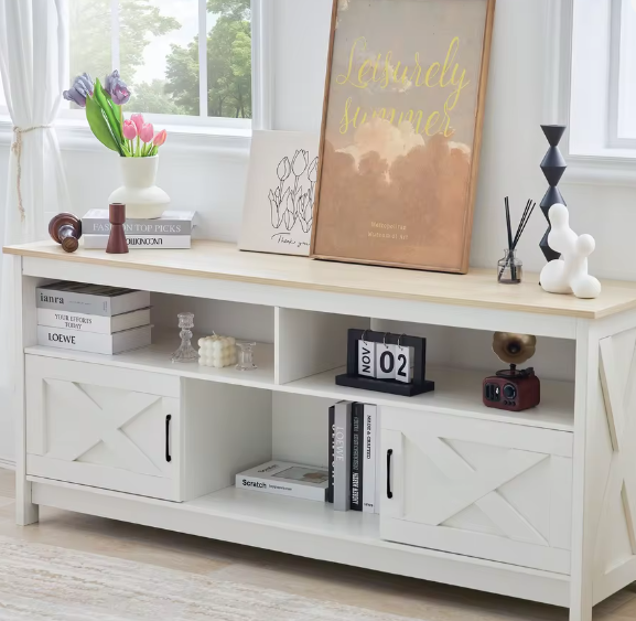 Moderne TV-Kast met Opbergvakken en USB – Geschikt tot 65 inch