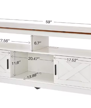 Moderne TV-Kast met Opbergvakken en USB – Geschikt tot 65 inch