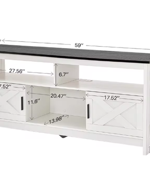 Moderne TV-Kast met Opbergvakken en USB – Geschikt tot 65 inch