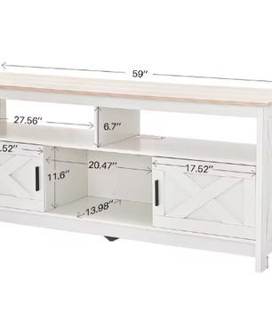 Moderne TV-Kast met Opbergvakken en USB – Geschikt tot 65 inch