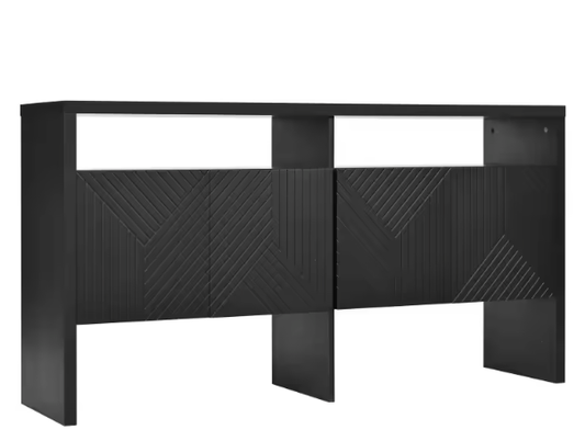 Kast Dressoir 140x75x35 cm – Opbergkast met 4 Deuren & 2 Open Vakken