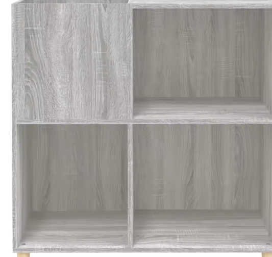 Grijze Sonoma-stijl Opbergkast 84x38x89 cm – Multifunctionele Organizer voor Thuiskantoor & Slaapkamer