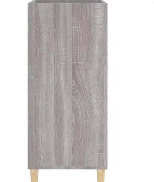 Grijze Sonoma-stijl Opbergkast 84x38x89 cm – Multifunctionele Organizer voor Thuiskantoor & Slaapkamer