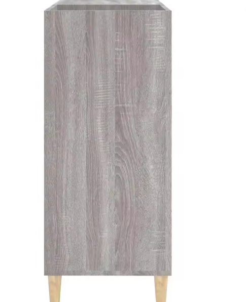 Grijze Sonoma-stijl Opbergkast 84x38x89 cm – Multifunctionele Organizer voor Thuiskantoor & Slaapkamer