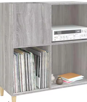 Grijze Sonoma-stijl Opbergkast 84x38x89 cm – Multifunctionele Organizer voor Thuiskantoor & Slaapkamer