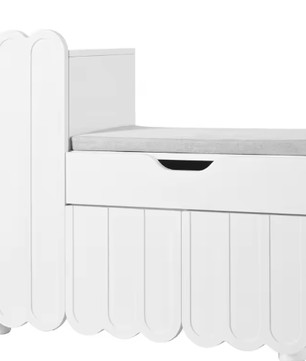 Moderne Schoenenkast met Zitkussen – 3 Deuren, Lade en Opbergruimte 90×35×74,5 cm