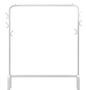 Dubbel Rails Staand Kledingrek – Met Planken voor Schoenen en Accessoires
