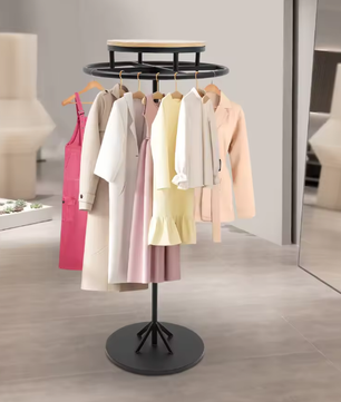 360° Draaibaar Vloerstaand Kledingrek – Retail Displaystandaard