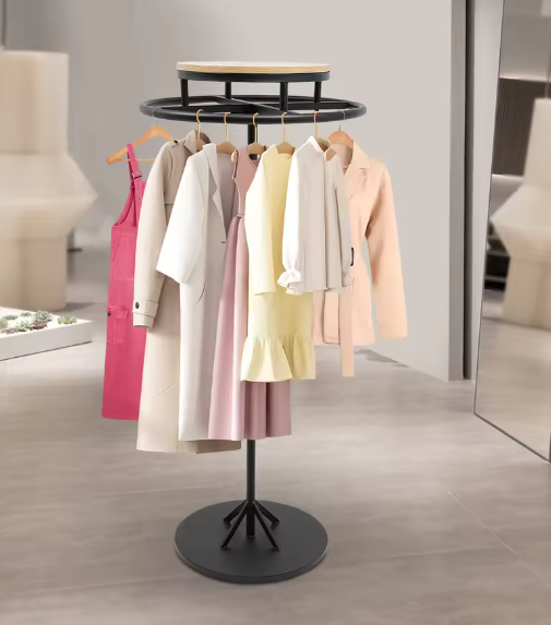 360° Draaibaar Vloerstaand Kledingrek – Retail Displaystandaard