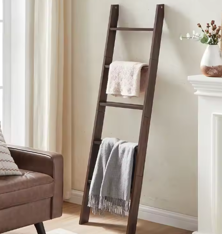 5-Niveaus Handdoekladder – Praktische Opberg- en Droogoplossing