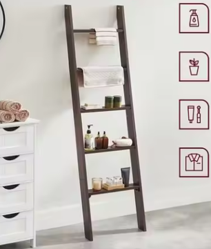 5-Niveaus Handdoekladder – Praktische Opberg- en Droogoplossing
