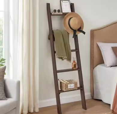 5-Niveaus Handdoekladder – Praktische Opberg- en Droogoplossing