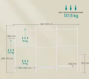 Verstelbare 3-Tier Jurkenstandaard – Hoog & Ruimtelijk Opbergsysteem