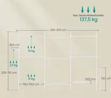 Verstelbare 3-Tier Jurkenstandaard – Hoog & Ruimtelijk Opbergsysteem