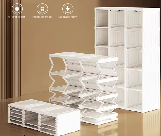 Opvouwbare Kast met 6 Compartimenten en Ophangrail – Praktisch & Modern