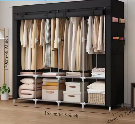 Draagbare Multi-Layer Kledingkast – Stofdicht & Ruimtebesparend